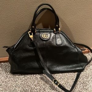 Auth Gucci Re Bella Medium Shoulder Top Handle Bag